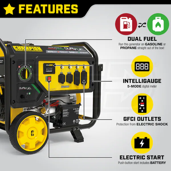 Champion 7500 Watt Portable Generator 100891 - Image 3