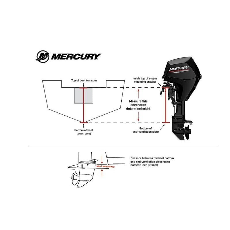 Mercury 4HP Tiller FourStroke Outboard Motor - Image 2