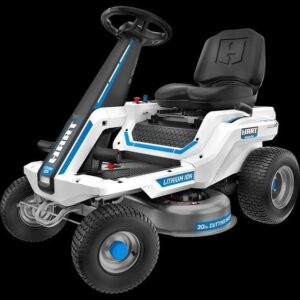 Hart 80-Volt 30-Inch Deck Lithium-Ion Riding Lawn Mower Kit with Super Charger