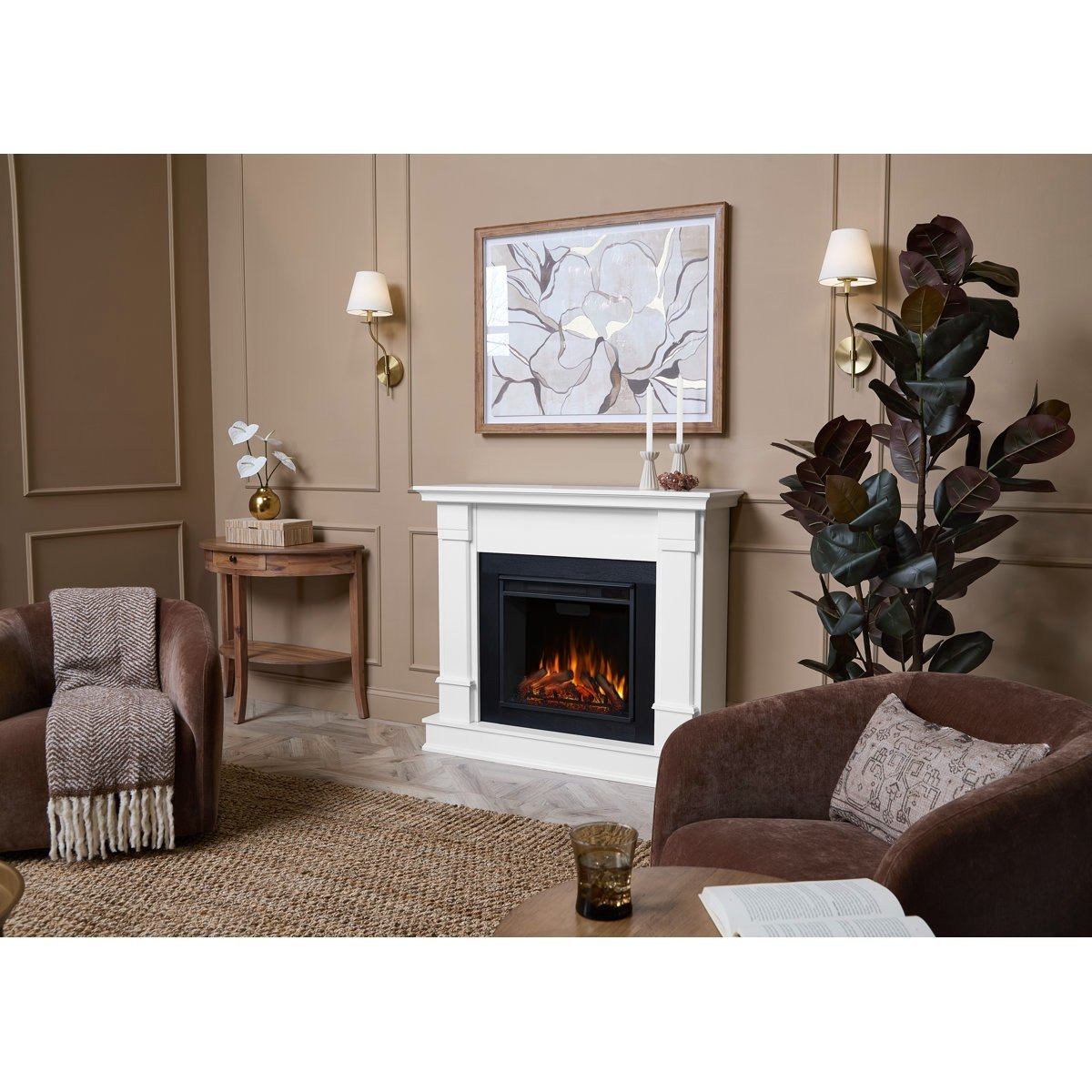 Real Flame 48″ Silverton Electric Fireplace - Image 7
