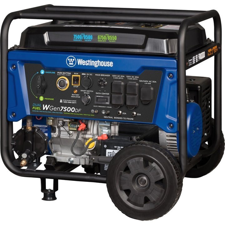 Westinghouse WGen7500DF Dual Fuel Portable Generator - Image 5