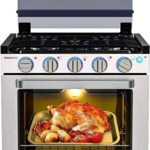 Camplux 21 Inches RV Stove Gas Range Oven 3 Burners Cooktop