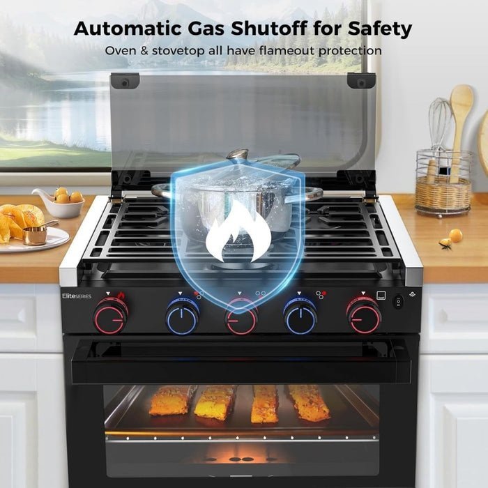 CAMPLUX 2-in-1 RV Propane Oven Stove - Image 5