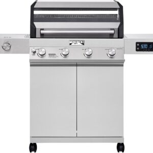 Monument Grills Eminence 405 |Tech Stainless Propane Gas Grill Eminence 405 & Cast Iron Cooking Plate