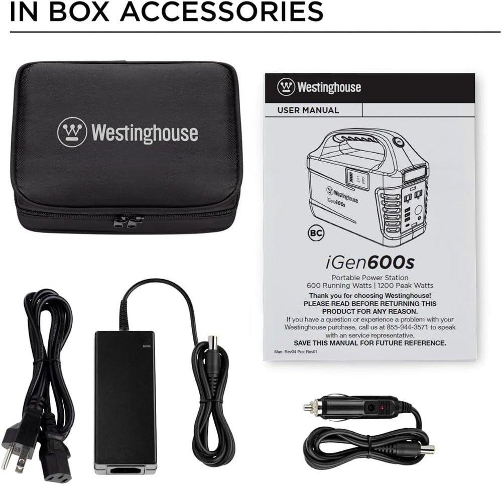 Westinghouse iGen600s Portable Power Station 600W 592Wh New - Image 2