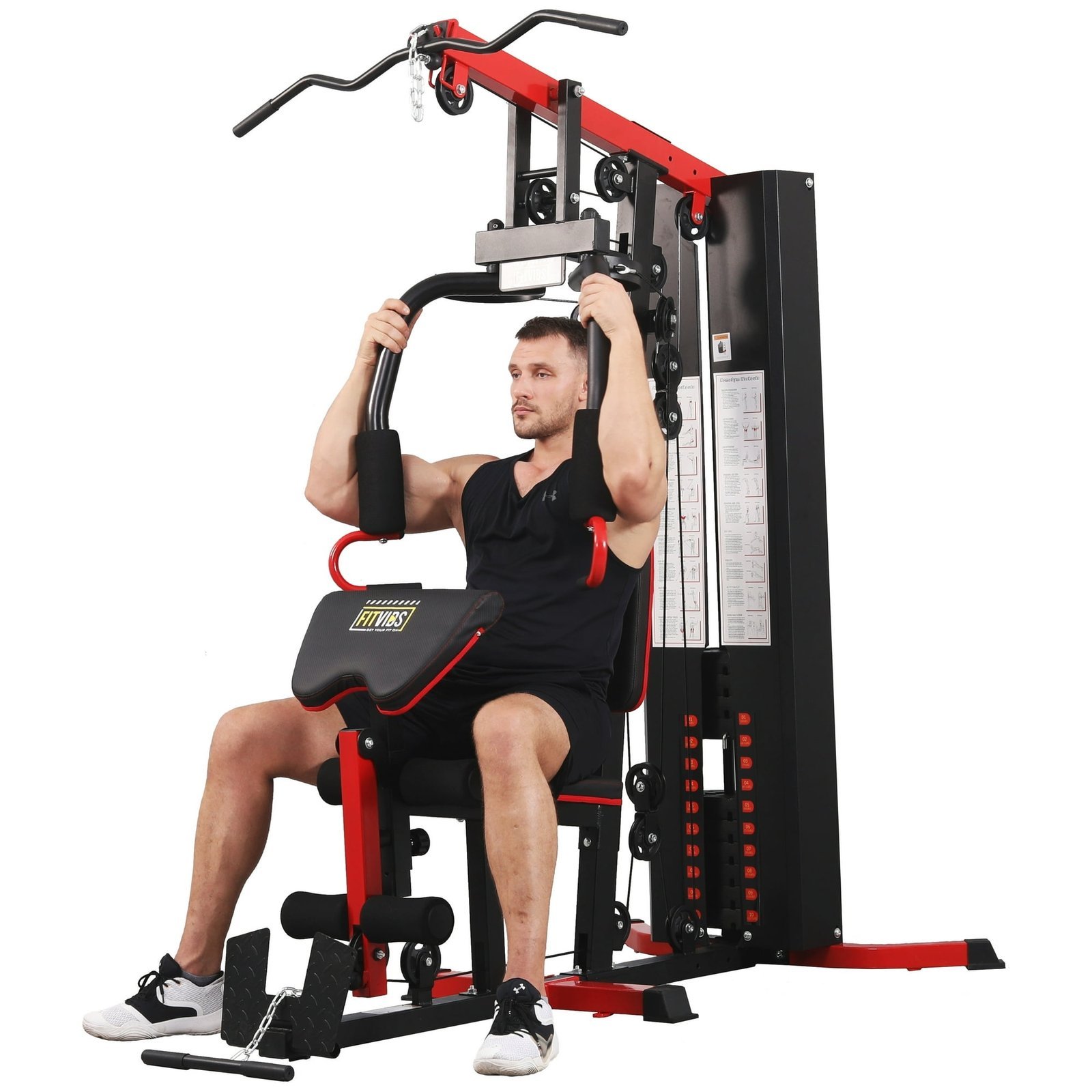Fitvids LX750 Multifunctional Full Home Gym System Workout Station - Image 2