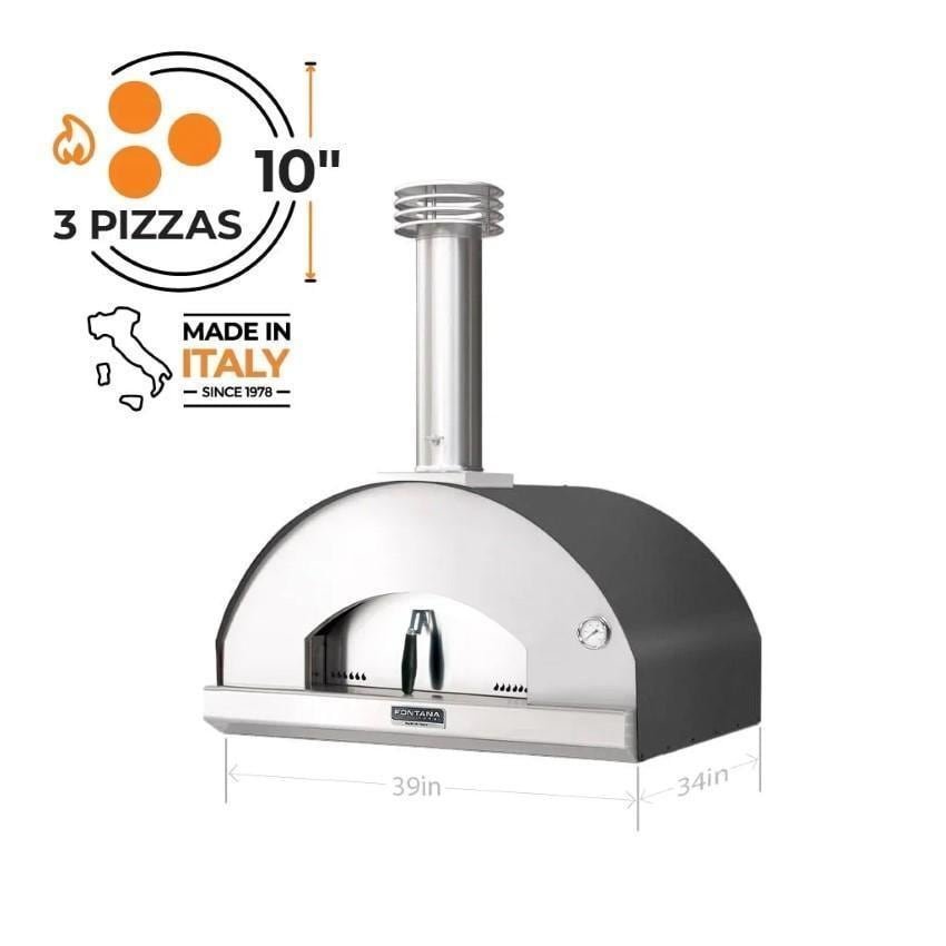 Fontana Forni Mangiafuoco Wood-Fired Pizza Oven – Anthracite – FTMF-A - Image 8
