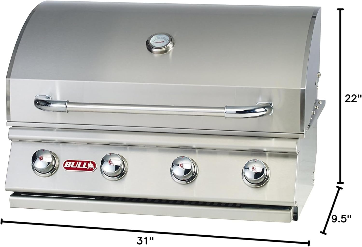 Bull Outlaw 30 inch 4 Burner Built in Natural Gas Grill - Image 2