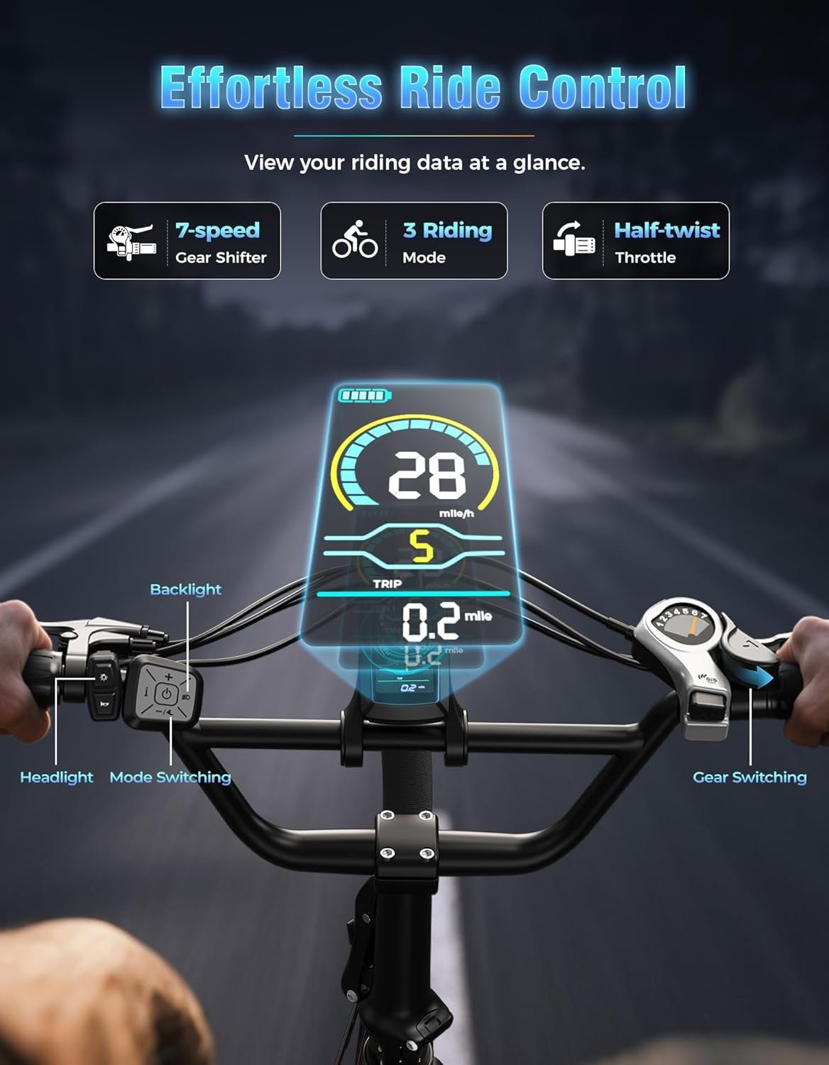 Jasion EB7 2.0 All Terrain Electric Bike - Image 8