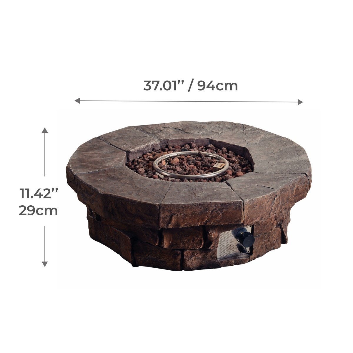 Red Barrel Studio Kimily Propane Outdoor Fire Pit - Image 5