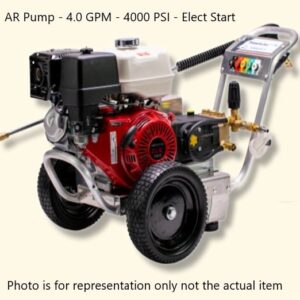 Pressure-Pro Eagle II 4000 PSI @ 4.0 GPM AR Pump Belt Drive Gas Honda Engine Cold Water Pressure Washer w/ Electric Start