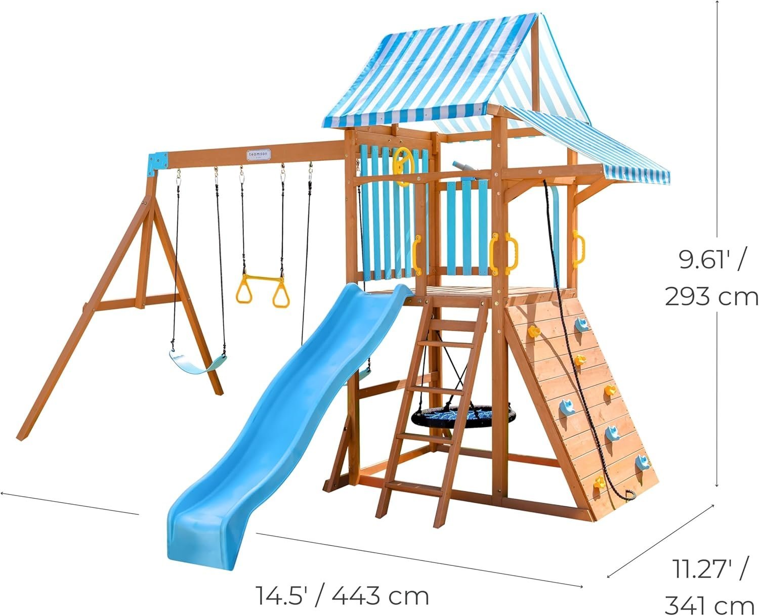 Teamson Kids Laguna Swing Set Playset - Image 2