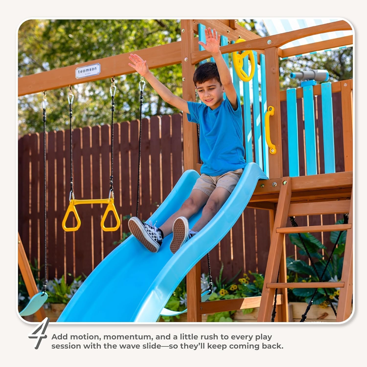 Teamson Kids Laguna Swing Set Playset - Image 4