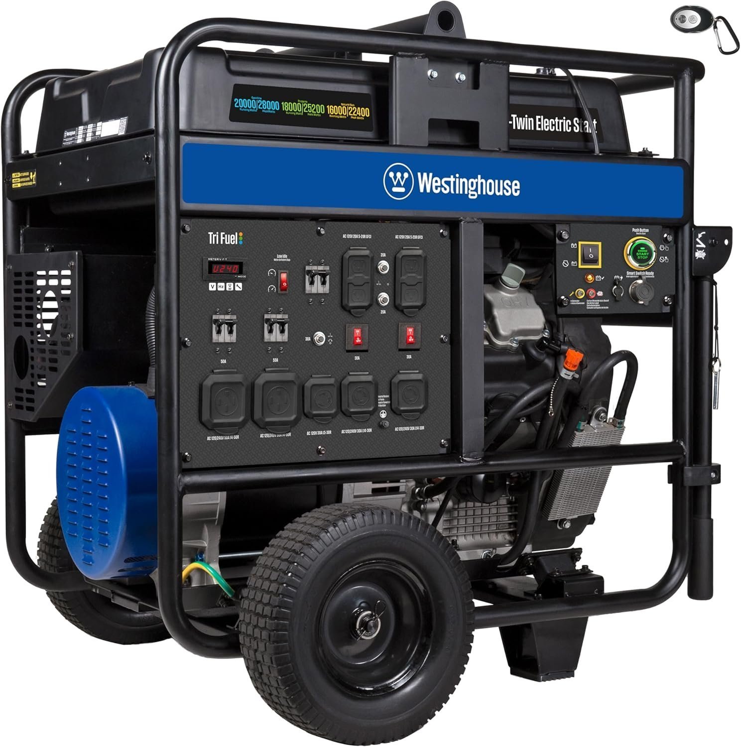 Westinghouse 28,000/20.000-Watt Tri-Fuel Portable Generator