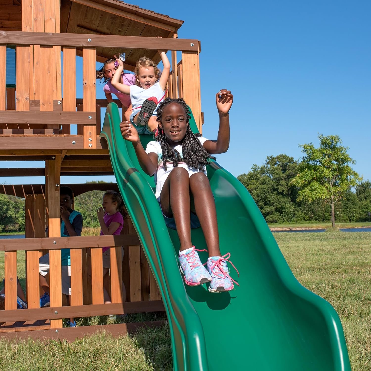 Backyard Discovery Woodridge Elite Cedar Swing Set/Playset - Image 9