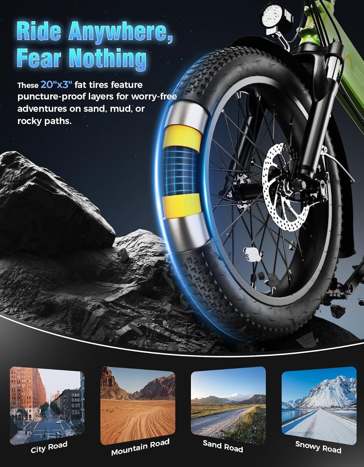 Jasion EB7 2.0 All Terrain Electric Bike - Image 9