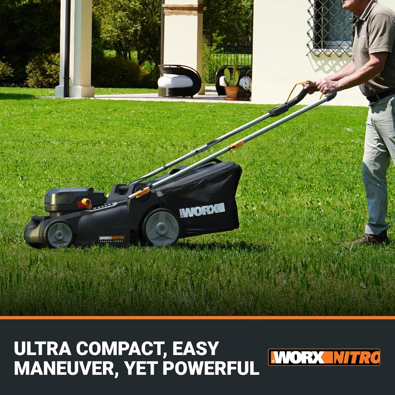 WORX Nitro 40V 16″ Cordless Lawn Mower w/Brushless Motor 2.0 & Intellicut - Image 6