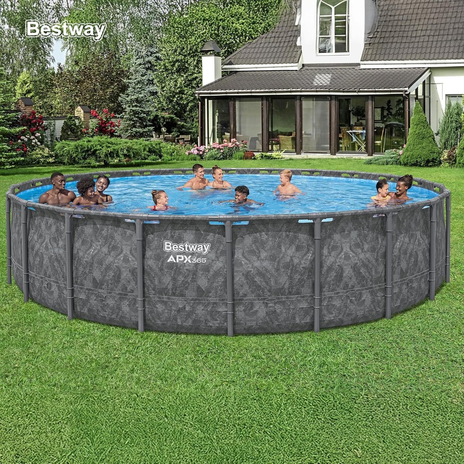 Bestway APX 365 16ft x 48 inches Round Above Ground Pool Set - Image 3