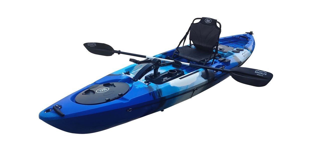 BKC PK12 Angler Sit-on-Top Single Pedal Fishing Kayak - Image 3