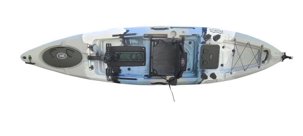 BKC PK12 Angler Sit-on-Top Single Pedal Fishing Kayak - Image 4