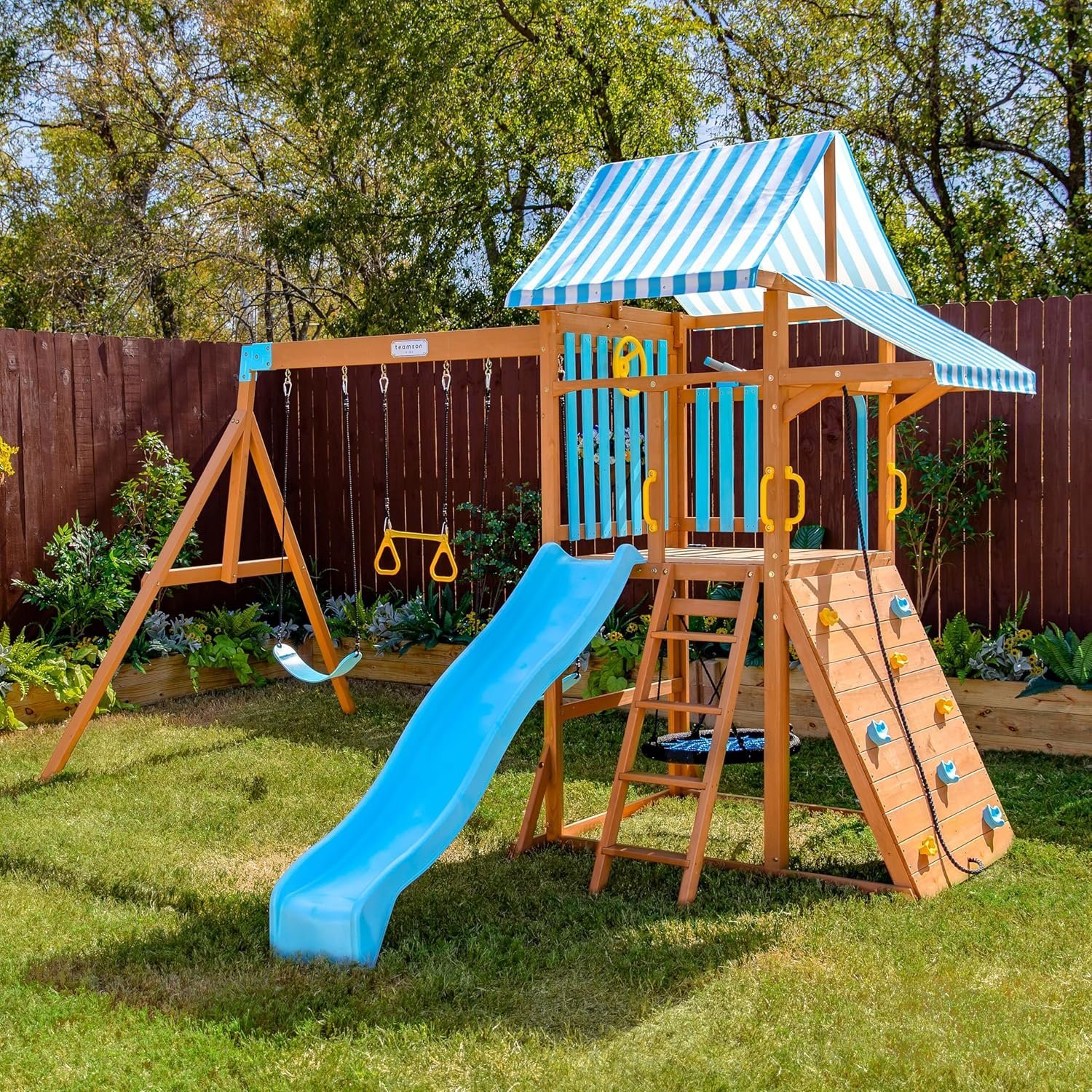 Teamson Kids Laguna Swing Set Playset - Image 7