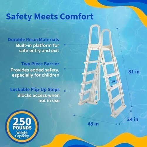 Blue Wave Belize 15-Feet Round 52-Inch Deep 6-Inch Top Rail Metal Wall Swimming Pool Package - Image 6