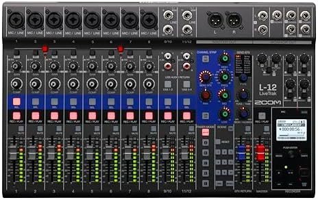 Zoom L-12 -Channel Mixer – Powered