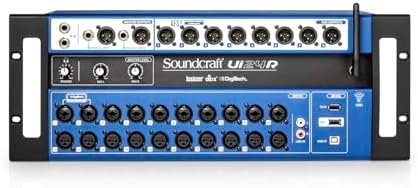 Soundcraft Ui24R Rack-Mountable Laptop or Tablet-Controlled, 24 input Digital Audio Mixer with onboard Signal Processing. Blue and Gray - Image 2