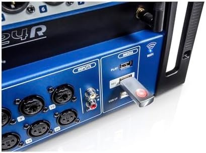 Soundcraft Ui24R Rack-Mountable Laptop or Tablet-Controlled, 24 input Digital Audio Mixer with onboard Signal Processing. Blue and Gray - Image 5