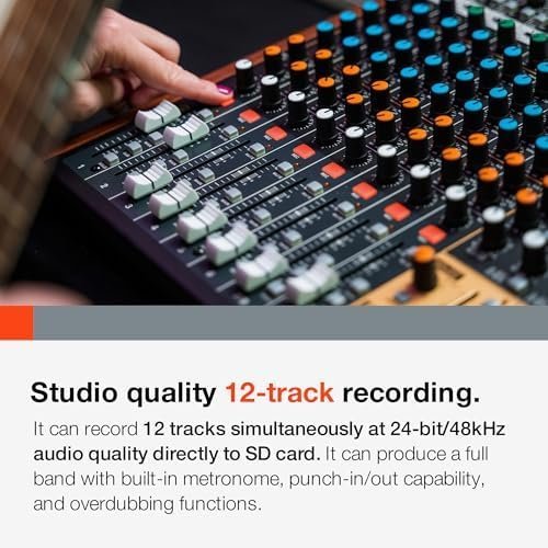 Tascam Model 12 All-in-One 12-track Digital Multitrack Mixing and Recording Studio, Mixer, USB Audio Interface and DAW Controller - Image 5