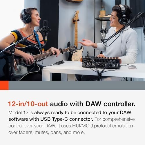 Tascam Model 12 All-in-One 12-track Digital Multitrack Mixing and Recording Studio, Mixer, USB Audio Interface and DAW Controller - Image 7