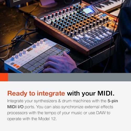 Tascam Model 12 All-in-One 12-track Digital Multitrack Mixing and Recording Studio, Mixer, USB Audio Interface and DAW Controller - Image 9