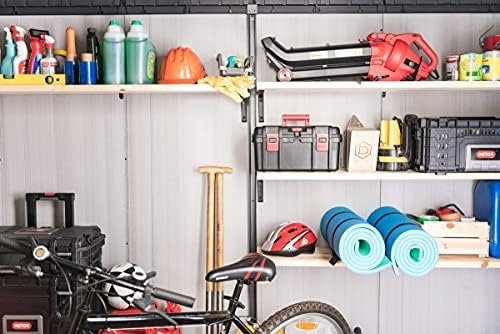 Keter Outdoor Storage Shed, for House, Patio & Yard, Plastic Resin, Artisan, 7×7 Ft, Gray - Image 8