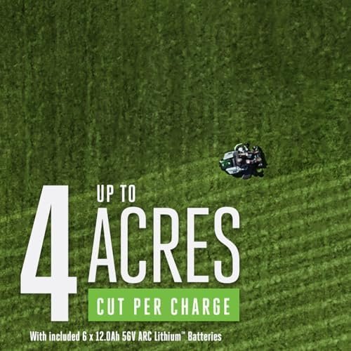 EGO Power+ Electric Riding Lawn Mower, 52″ Deck with Zero Turn Radius, Includes (6) 56V 12.0Ah Batteries and Charger – ZT5207L - Image 2