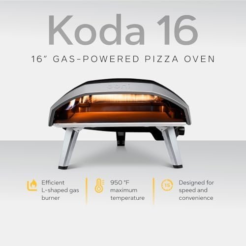 Ooni Koda 16 Natural Gas Pizza Oven – 28mbar Natural Gas Outdoor Oven, Makes 16 Inch Pizzas - Image 6