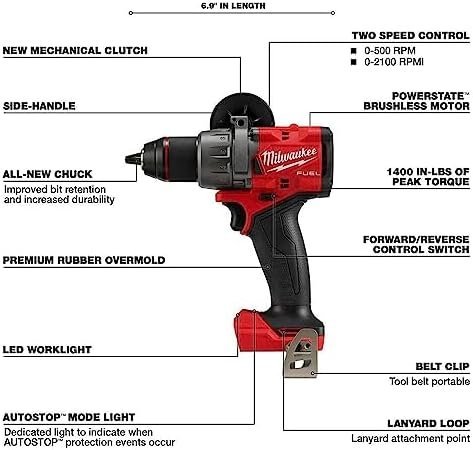 Milwaukee M18 FUEL 18V Lithium-Ion Brushless Cordless Combo Kit with Two 5.0 Ah Batteries, 1 Charger, 2 Tool Bags (7-Tool) - Image 7