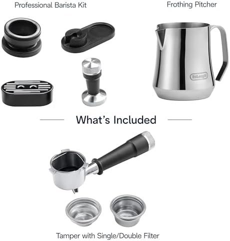 De’Longhi La Specialista Arte Evo Espresso Machine – Compact Cold Brew Coffee Maker with Grinder, Milk Steam Wand/Frother & Tamping Tools – Home Barista Kit for Lattes, Cappuccinos, Iced Coffee - Image 8