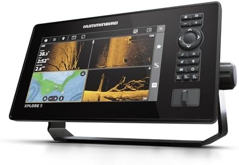 Humminbird XPLORE 9 GPS Fish Finder with Transducer, MEGA Side Imaging+ & HD Touchscreen Display - Image 4