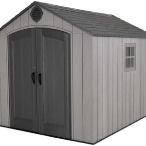 Lifetime Outdoor Storage Shed, 8 x 10 Foot, Gray