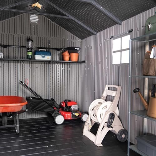 Lifetime Outdoor Storage Shed, 8 x 10 Foot, Gray - Image 6