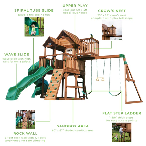 Backyard Discovery Skyfort III Swing Set - Image 5