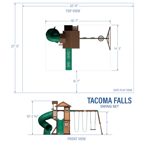 Backyard Discovery Tacoma Falls Swing Set - Image 7