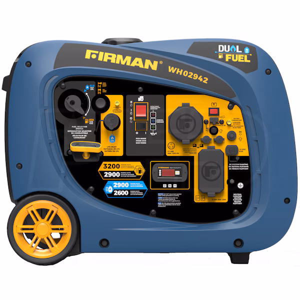 Firman Whisper Series 2900 Watt Dual-Fuel Portable Generator - Image 5