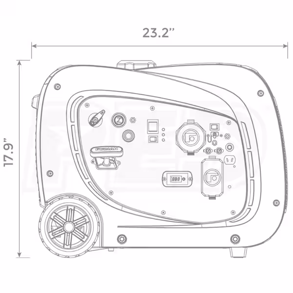 Firman Whisper Series 2900 Watt Dual-Fuel Portable Generator - Image 3